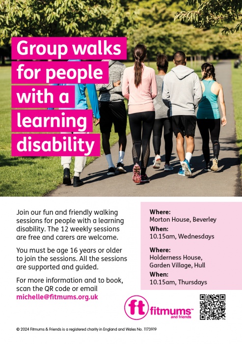 The flyer explaining the walking programme