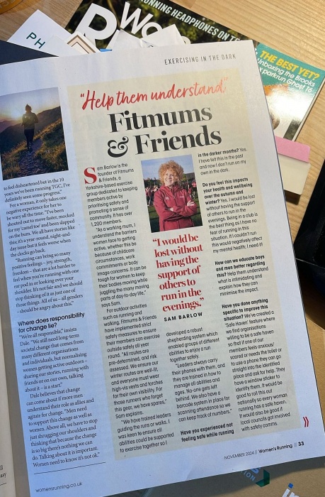 copy of a magazine page showing the interview