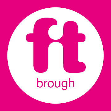 Brough Fitmums & Friends logo in pink on white