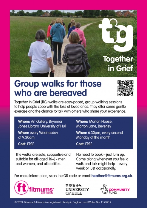 flyer about TiG walks - all the information in the flyer is also in this article