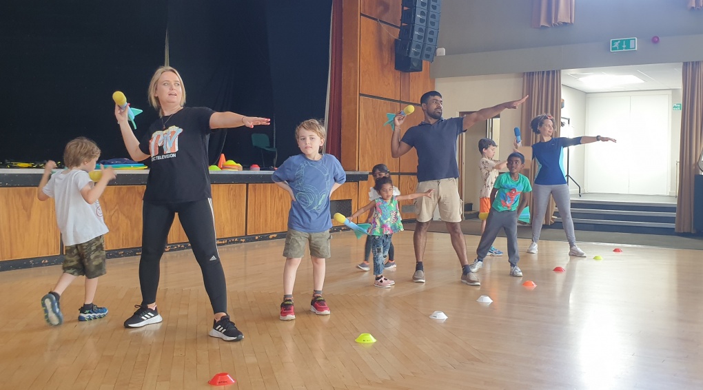 Photos of people taking part in Saturday Active sessions