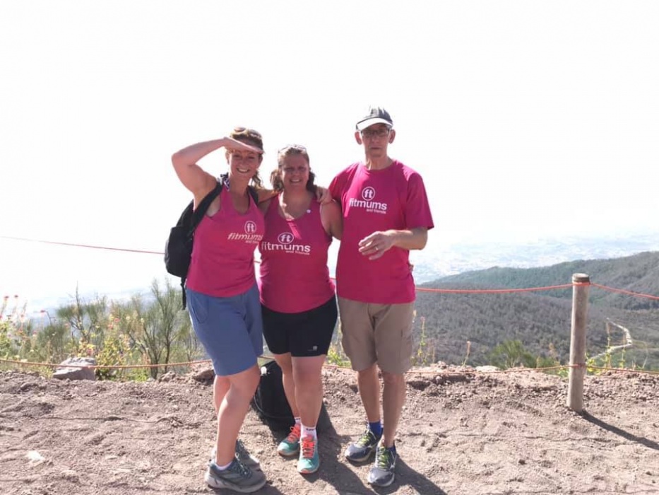 Sarah, Andy and Clare in Italy