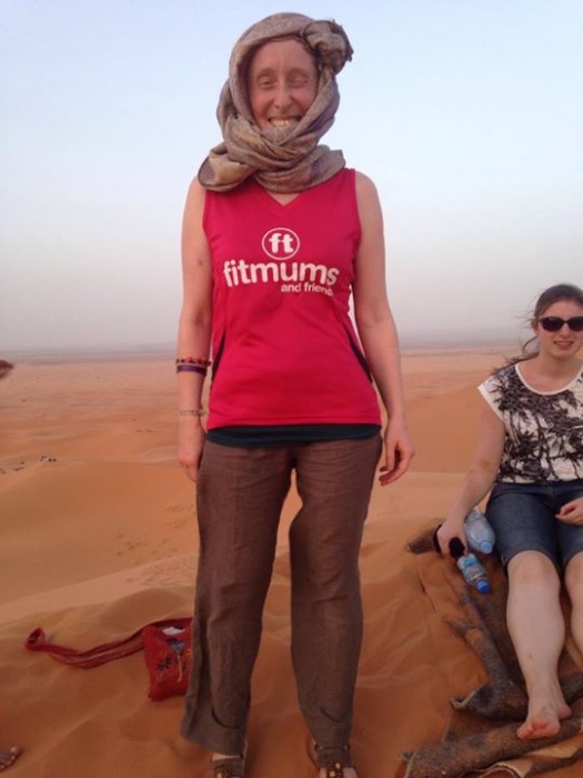 Briony in the Sahara Desert