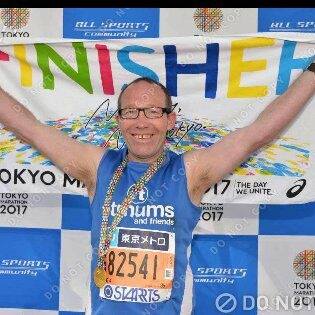 John after the Tokyo marathon