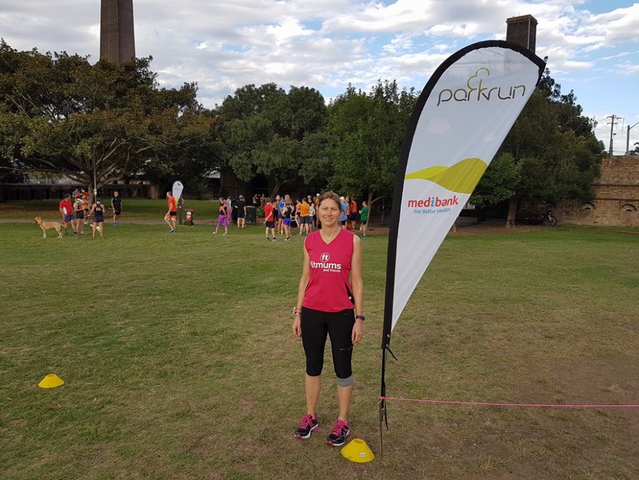 Judi at Parkrun in Sydney