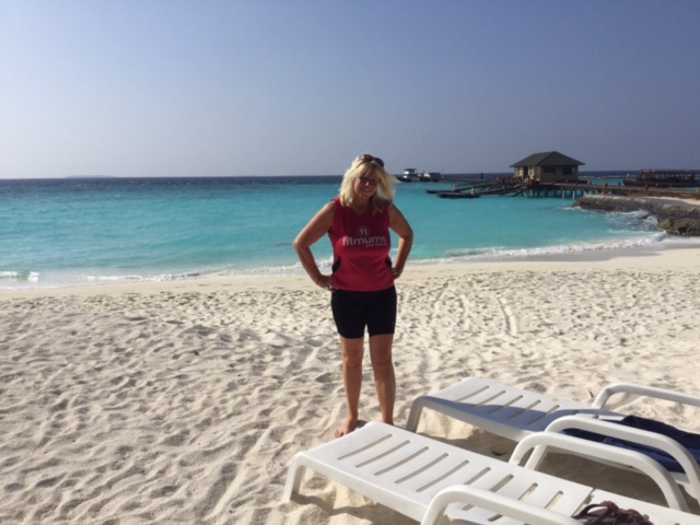 Carole in the Maldives