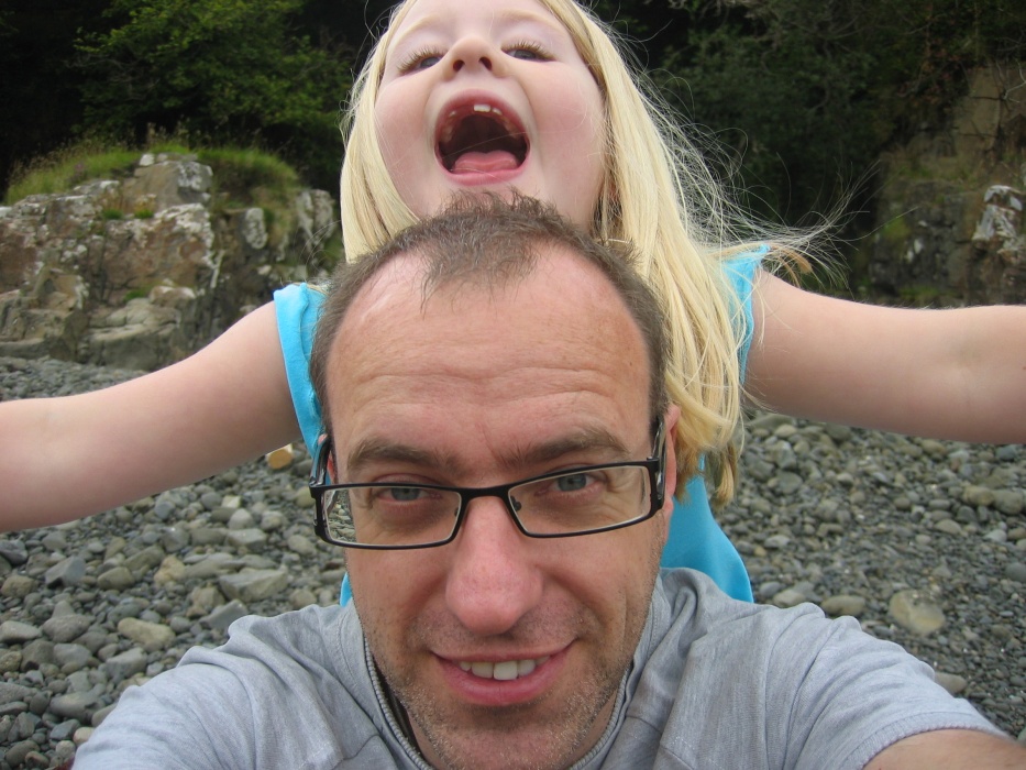 Emily as a young child with her dad