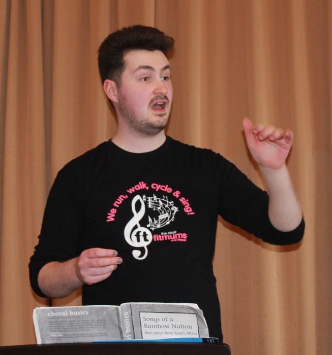 Choir Lead, Jack Bridges, conducting
