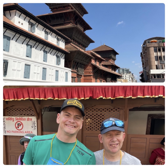 PIctures shows Stuart and Bryn at the Royal Palace